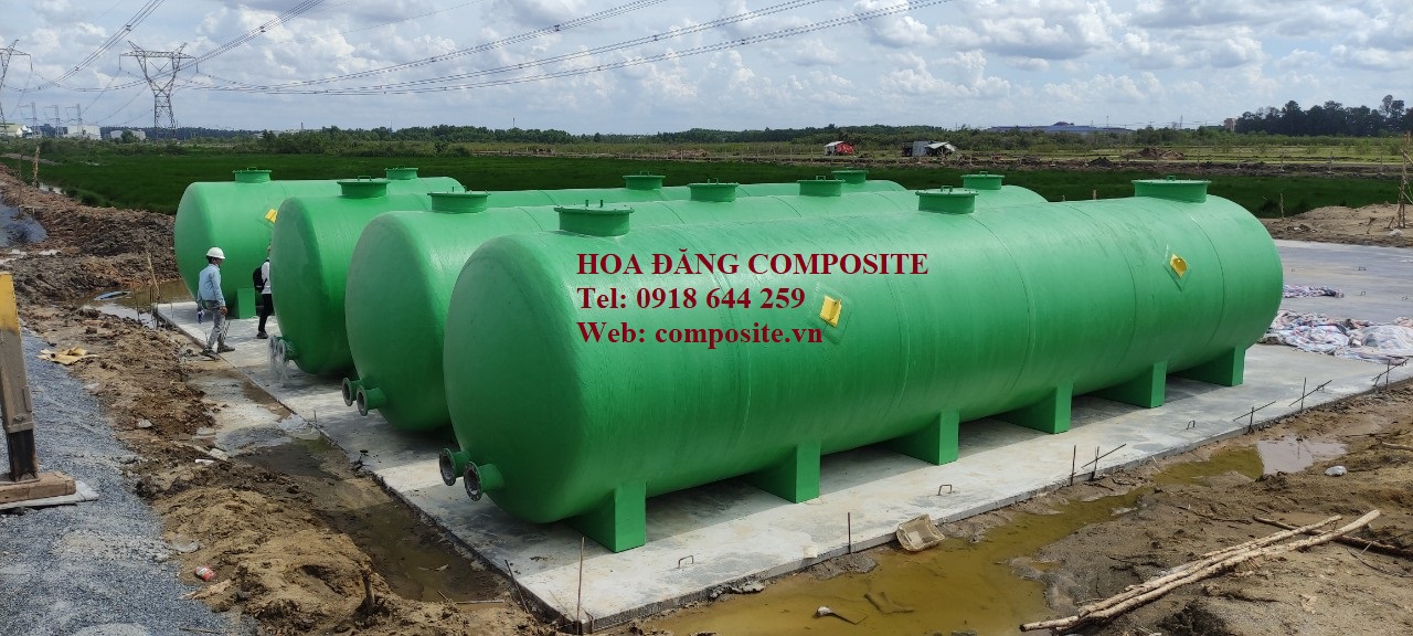 Cụm bồn composite  xử lý nước thải bệnh viện